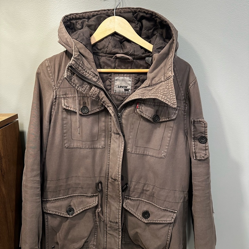 Levi's Gray Quilted Jacket